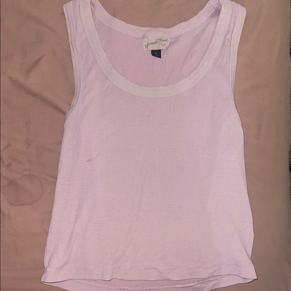 Universal Thread| Pink Ribbed Crop Tank - Picture 3 of 9